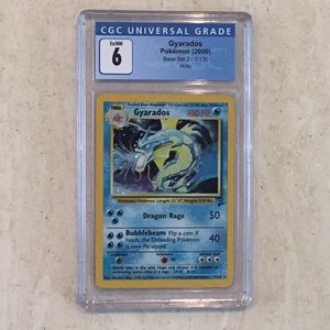 Gyarados Pokémon 7/130 Holo 2000 Base Set 2 CGC 6